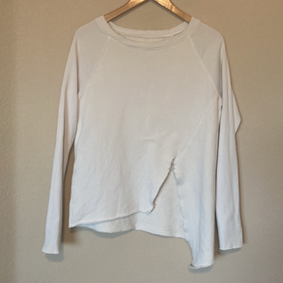 Frank & Eileen Tee Lab Asymmetrical Tan Sweatshirt S - Picture 3 of 10